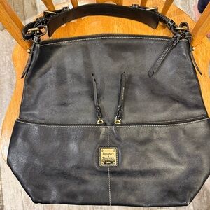 Dooney & Bourke Black Leather Hobo Bag